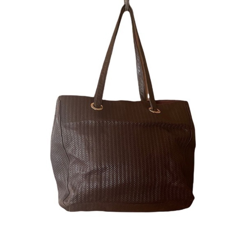 Vintage Kleinberg Sherrill Leather Tote - Brown - Picture 4 of 8